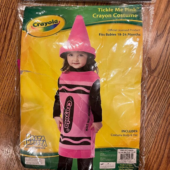 Pink Toddler Crayon Costume - Picture 1 of 3